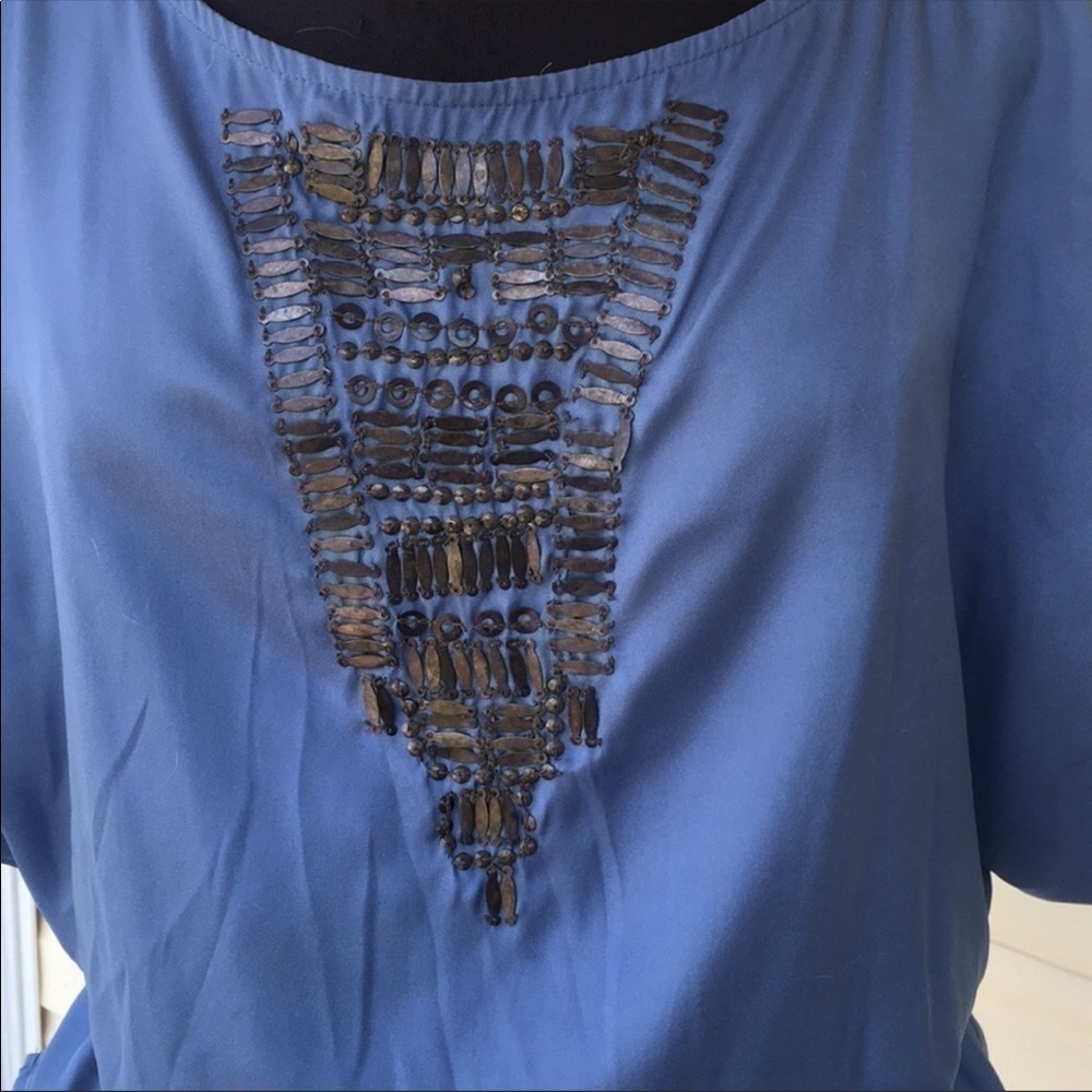 Calvin Kline Jeans Talla flutter sleeve  top - Picture 4 of 7